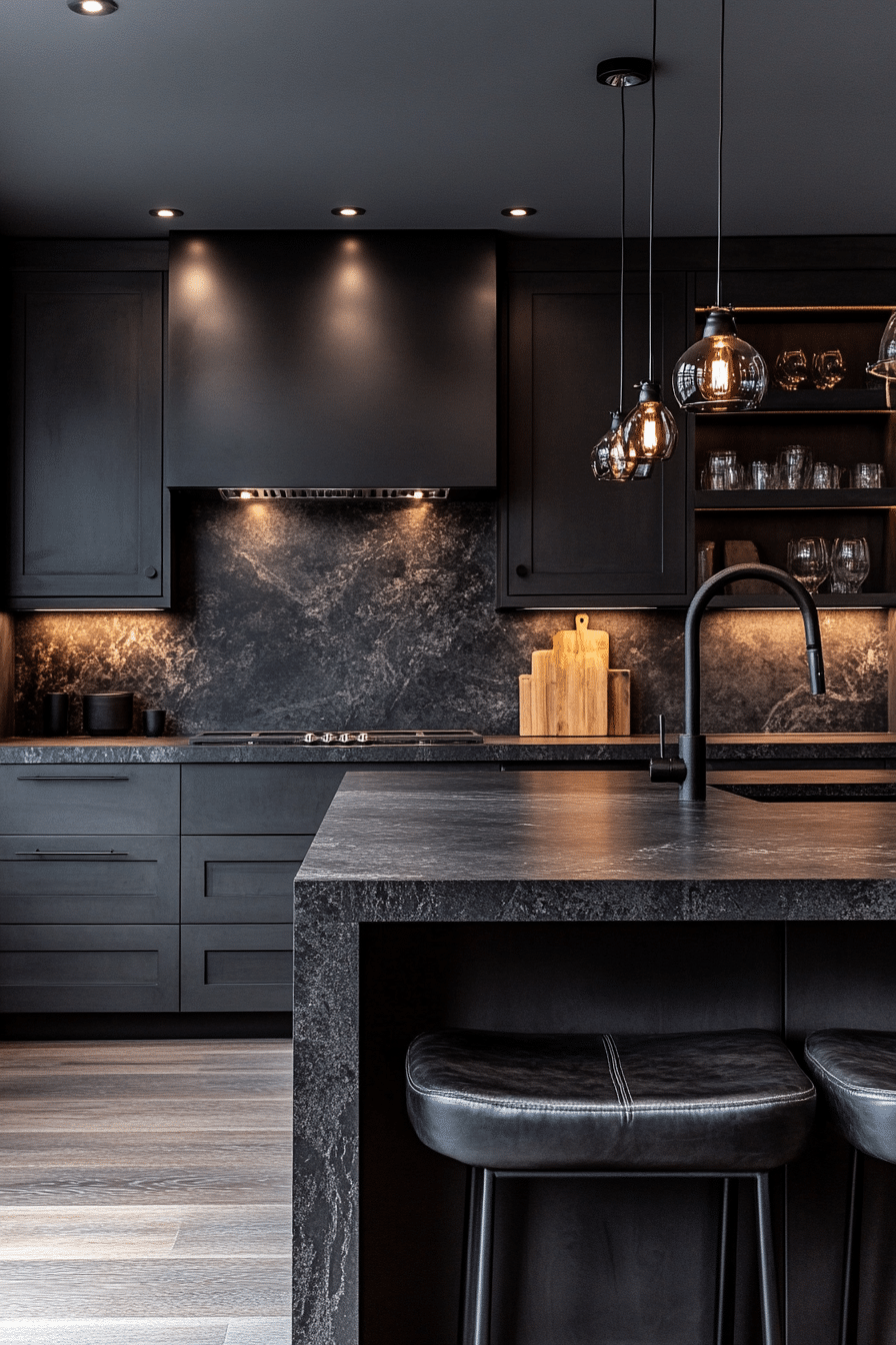 moody farmhouse kitchen