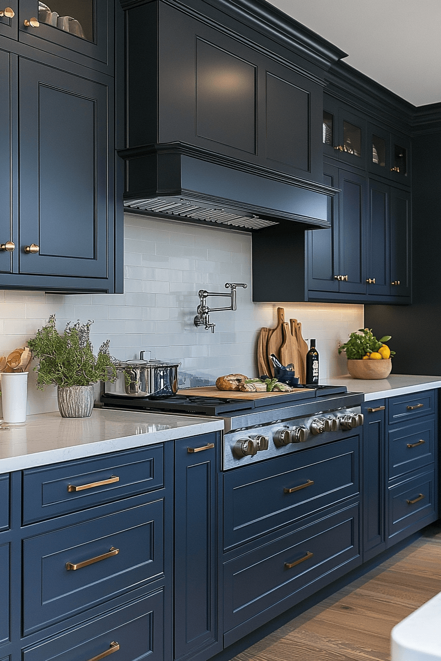 small moody kitchen