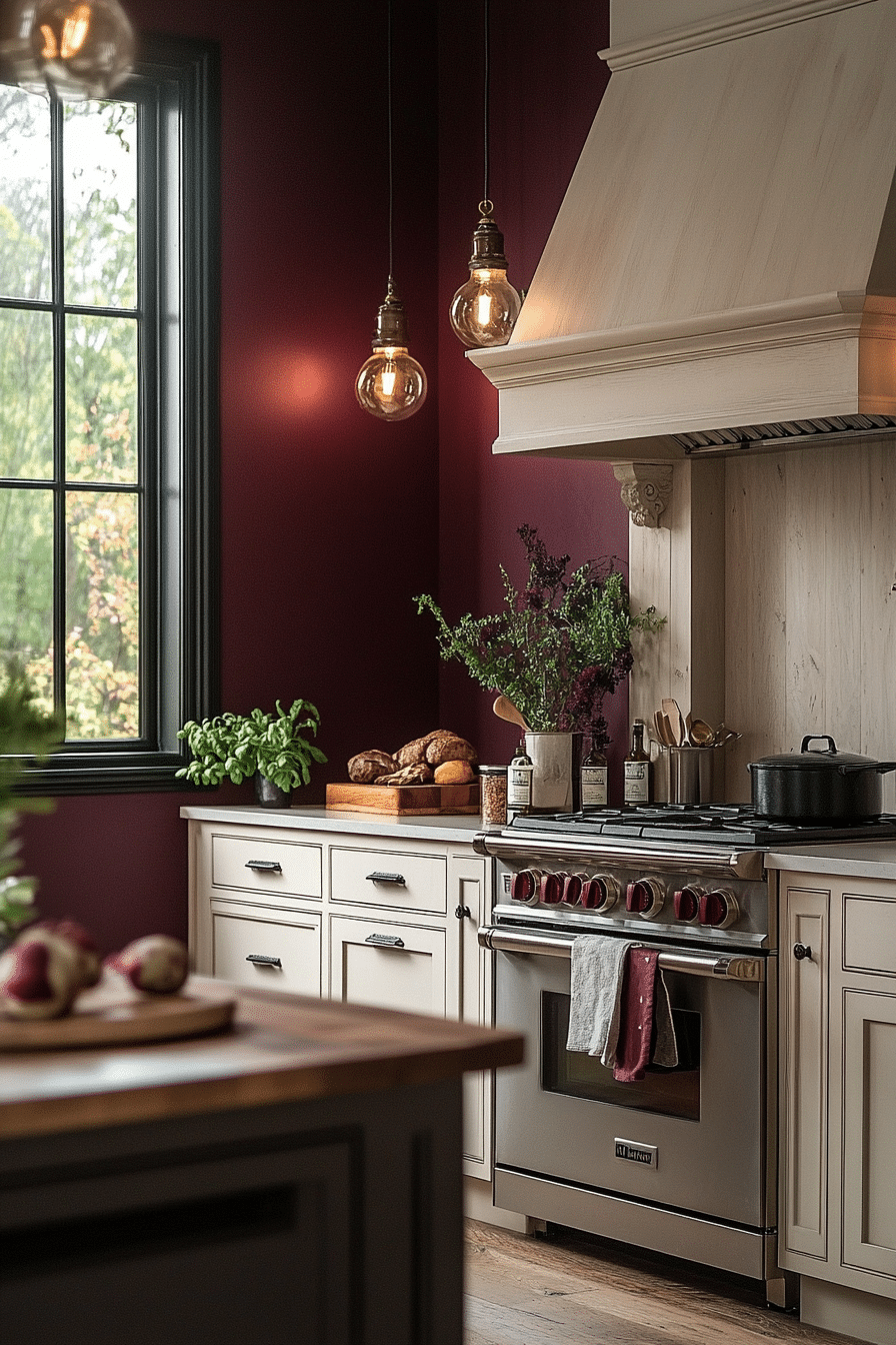 moody farmhouse kitchen