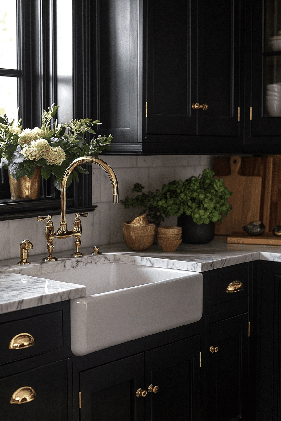 moody cottage kitchen