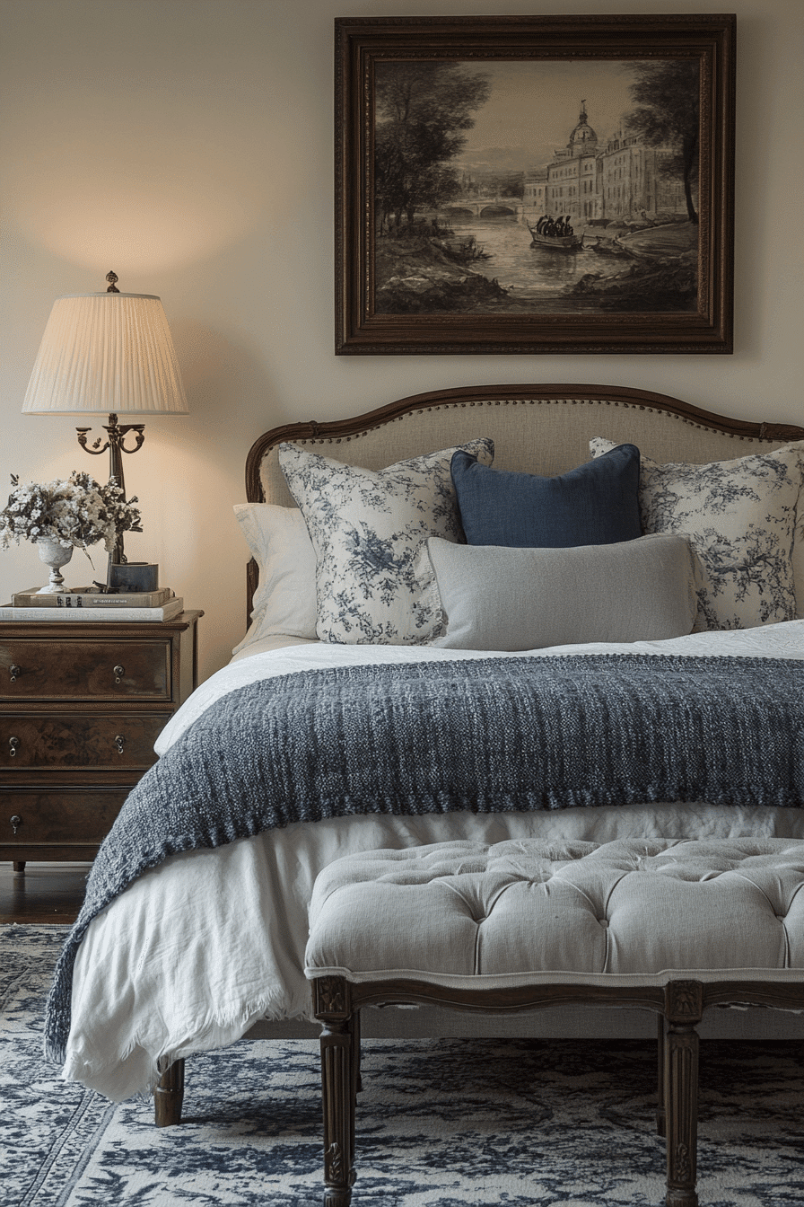 moody vintage bedroom