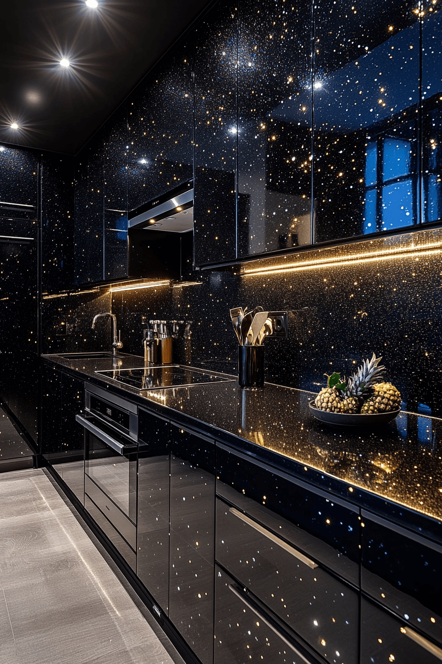 moody kitchen cabinets