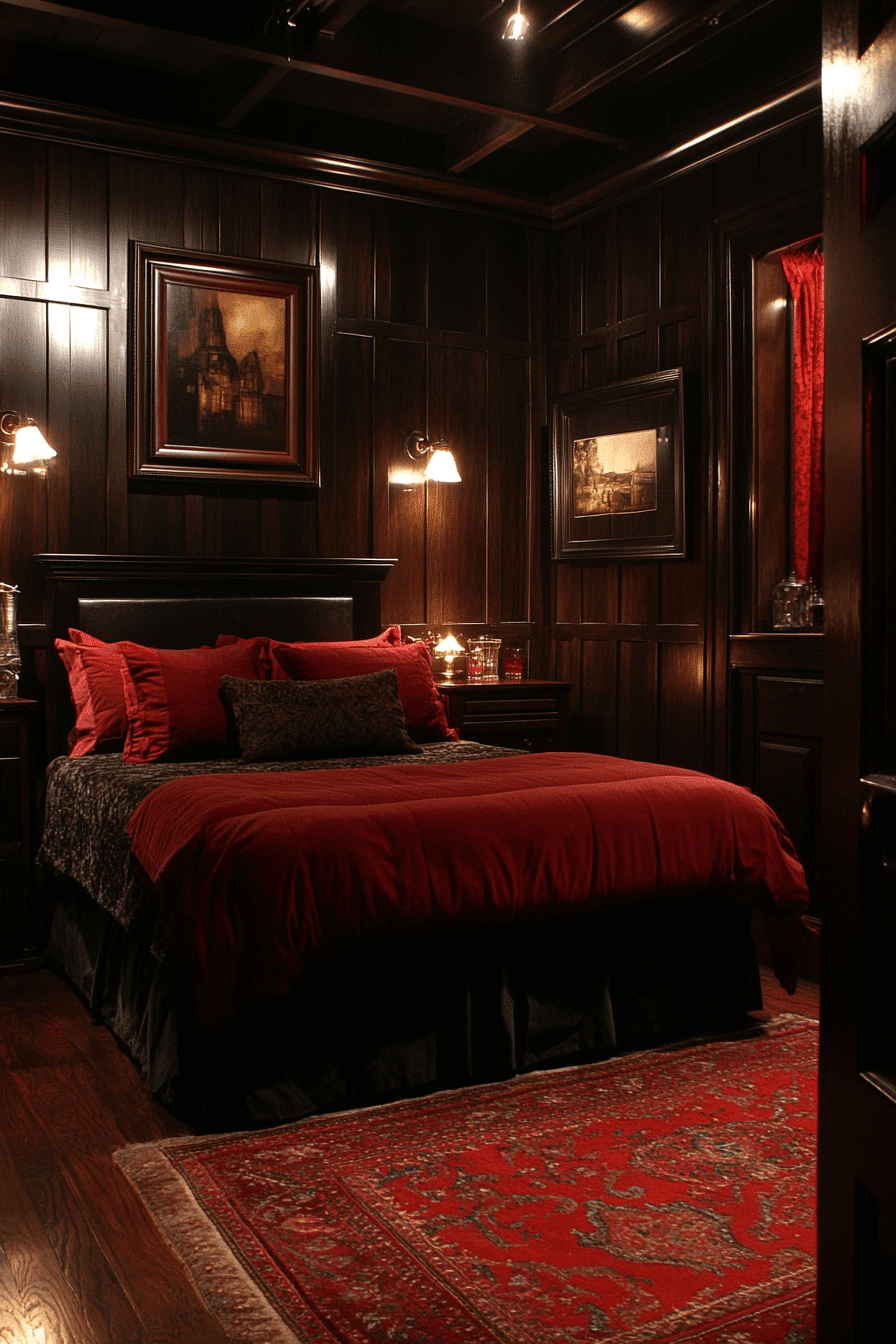 moody vintage bedroom