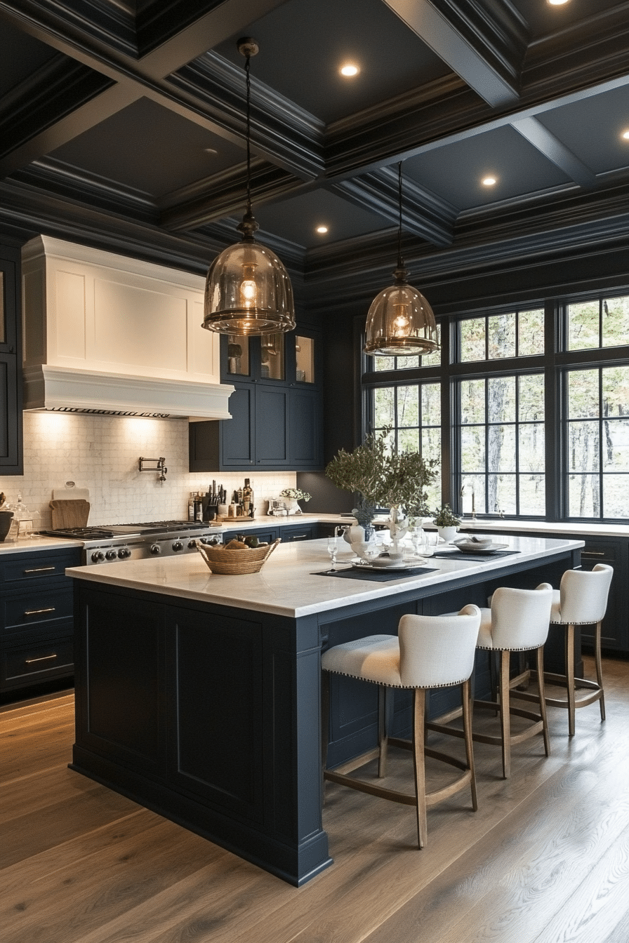 moody kitchen