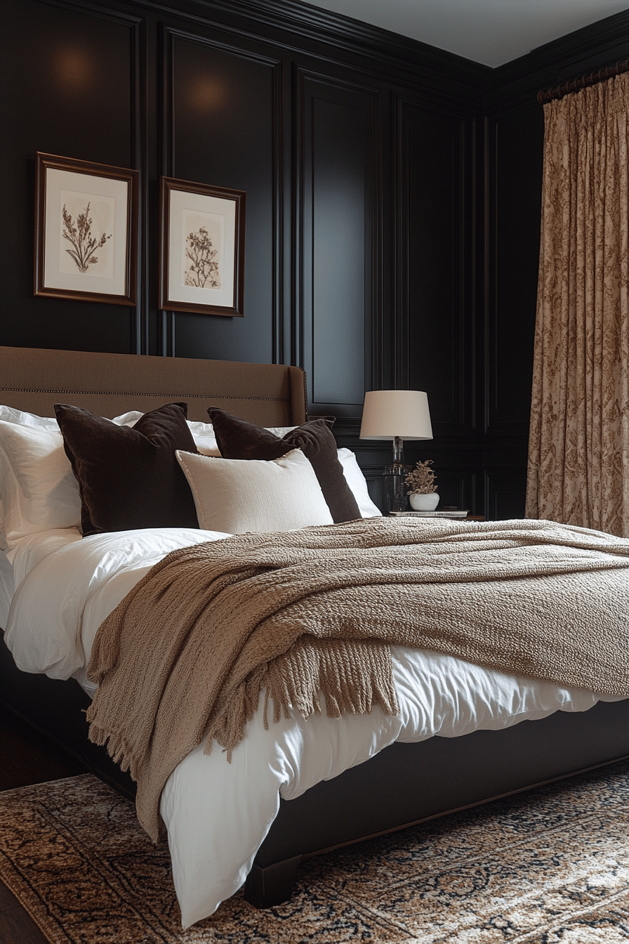 moody bedroom