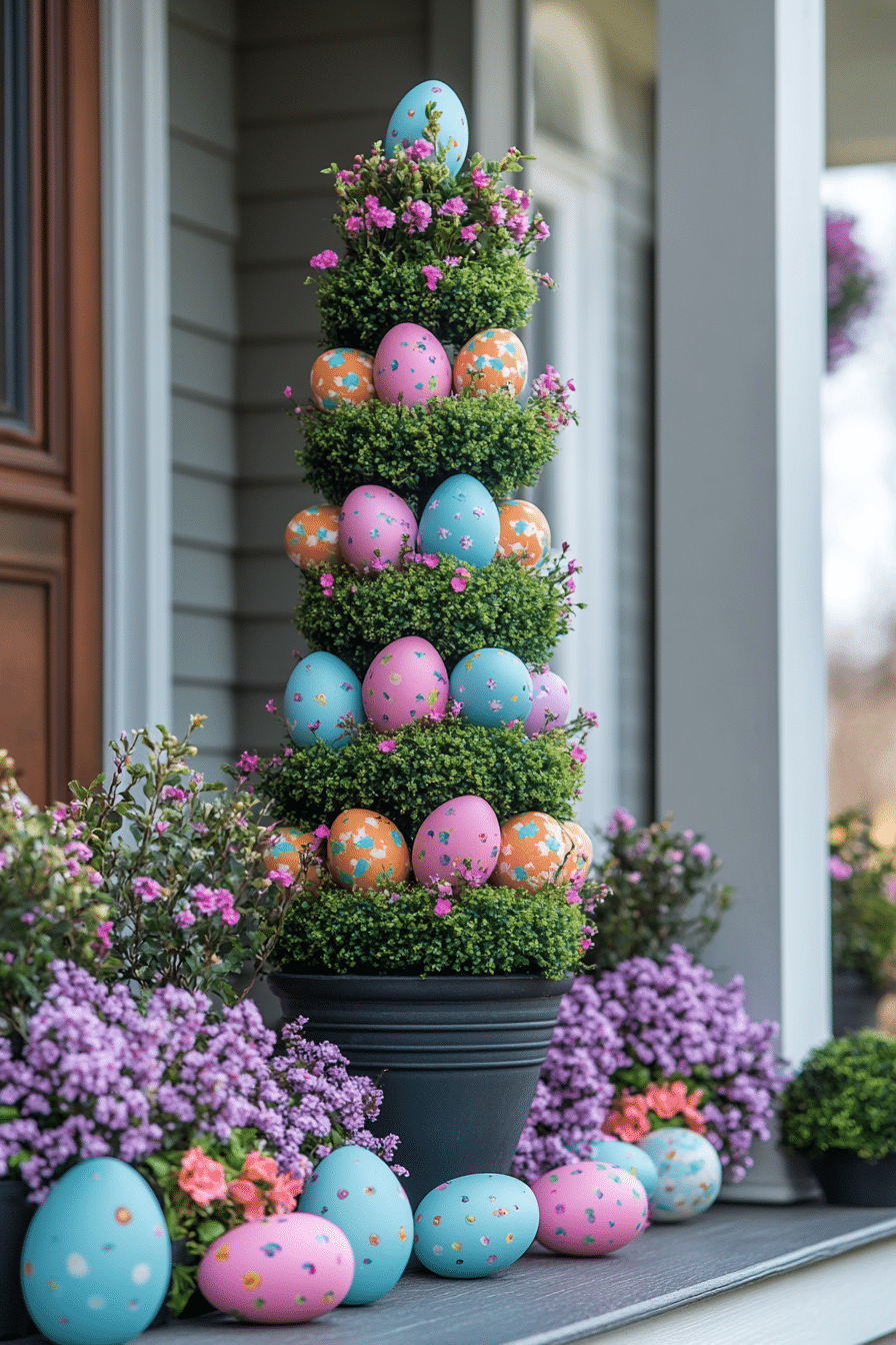 easter porch decor