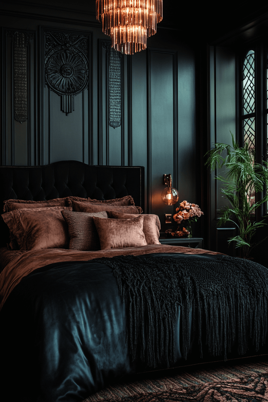 moody vintage bedroom