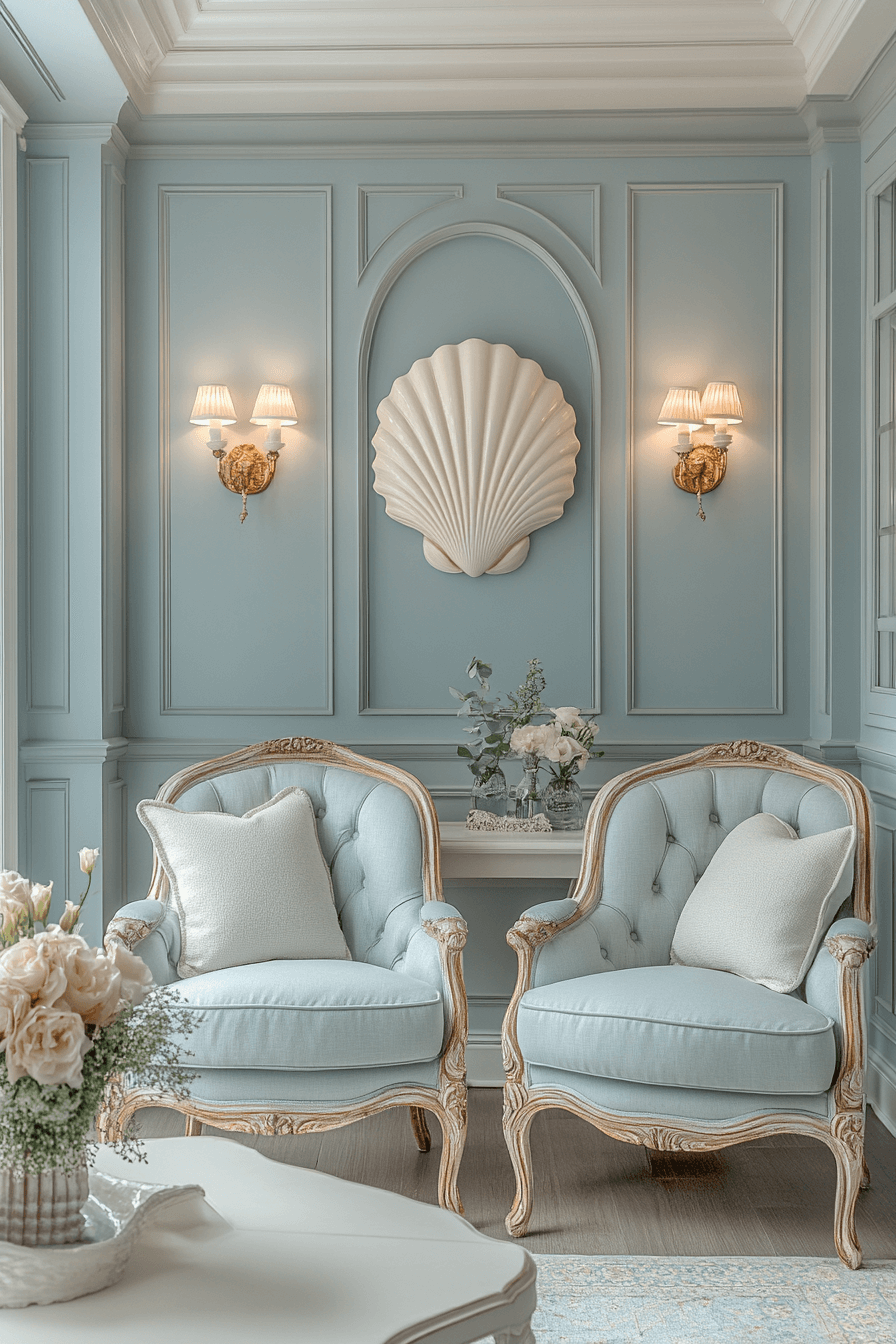 neoclassical interior living rooms