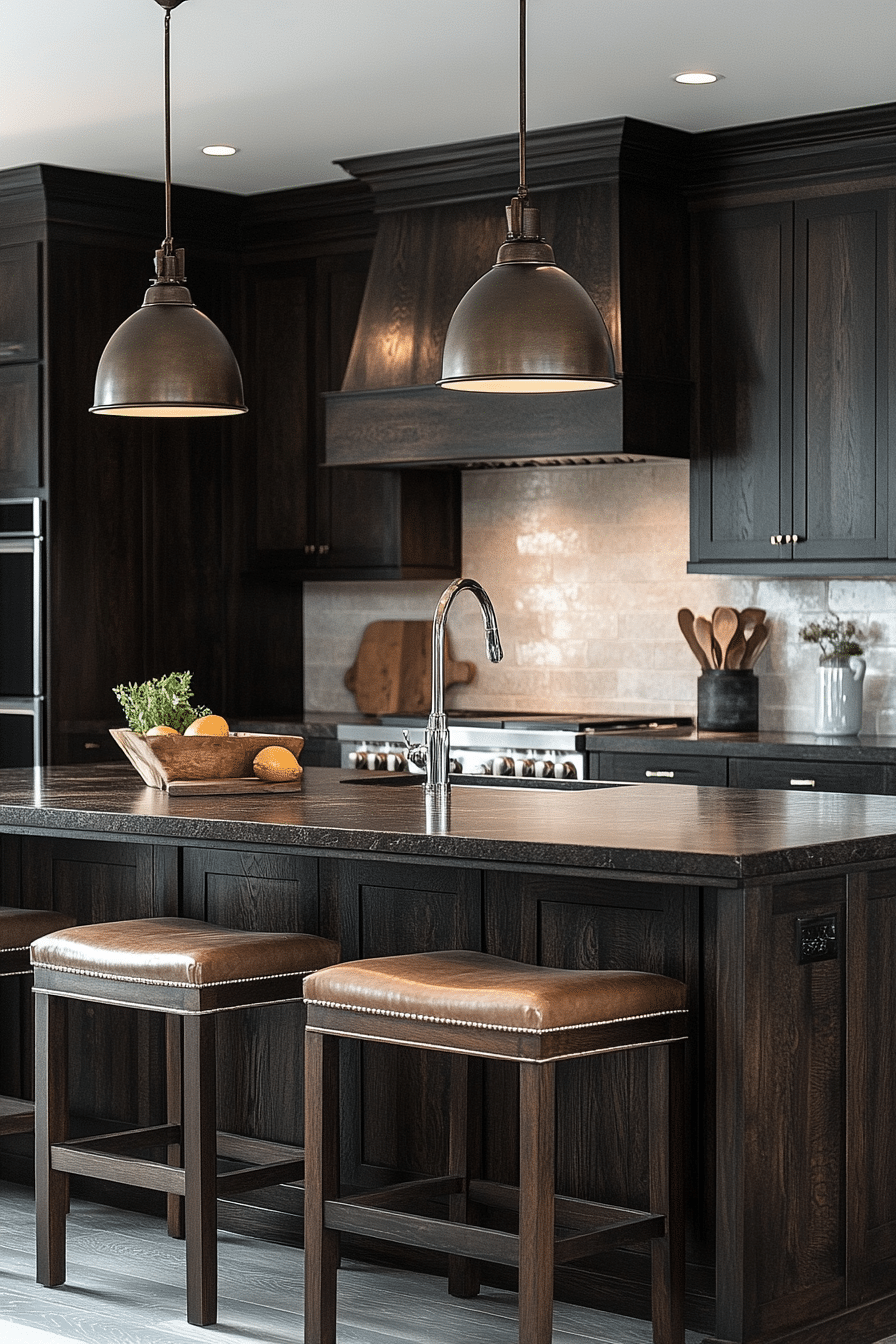 moody kitchen