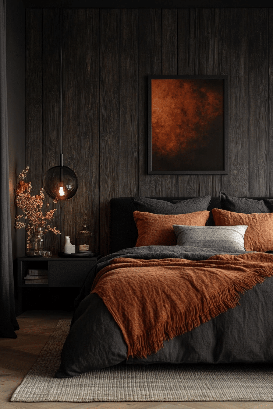 moody bedroom