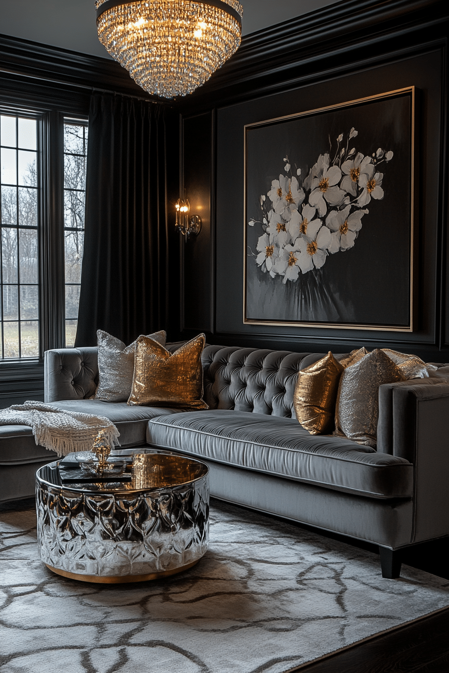 Grey couch aesthetic
