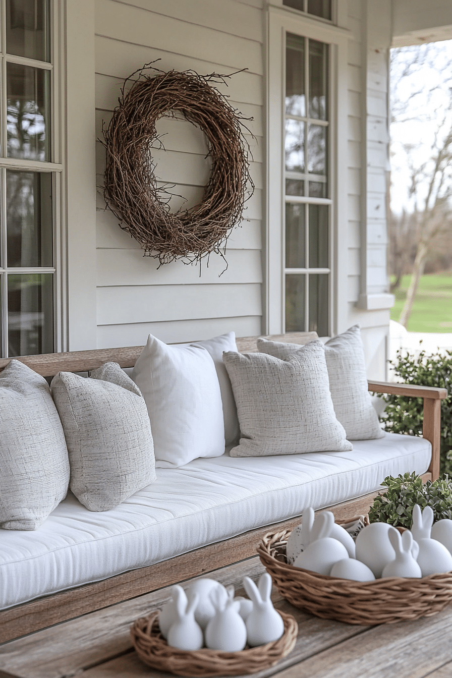 easter porch decor