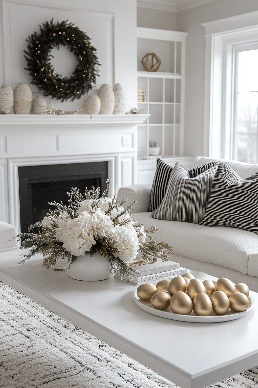 easter living room decor