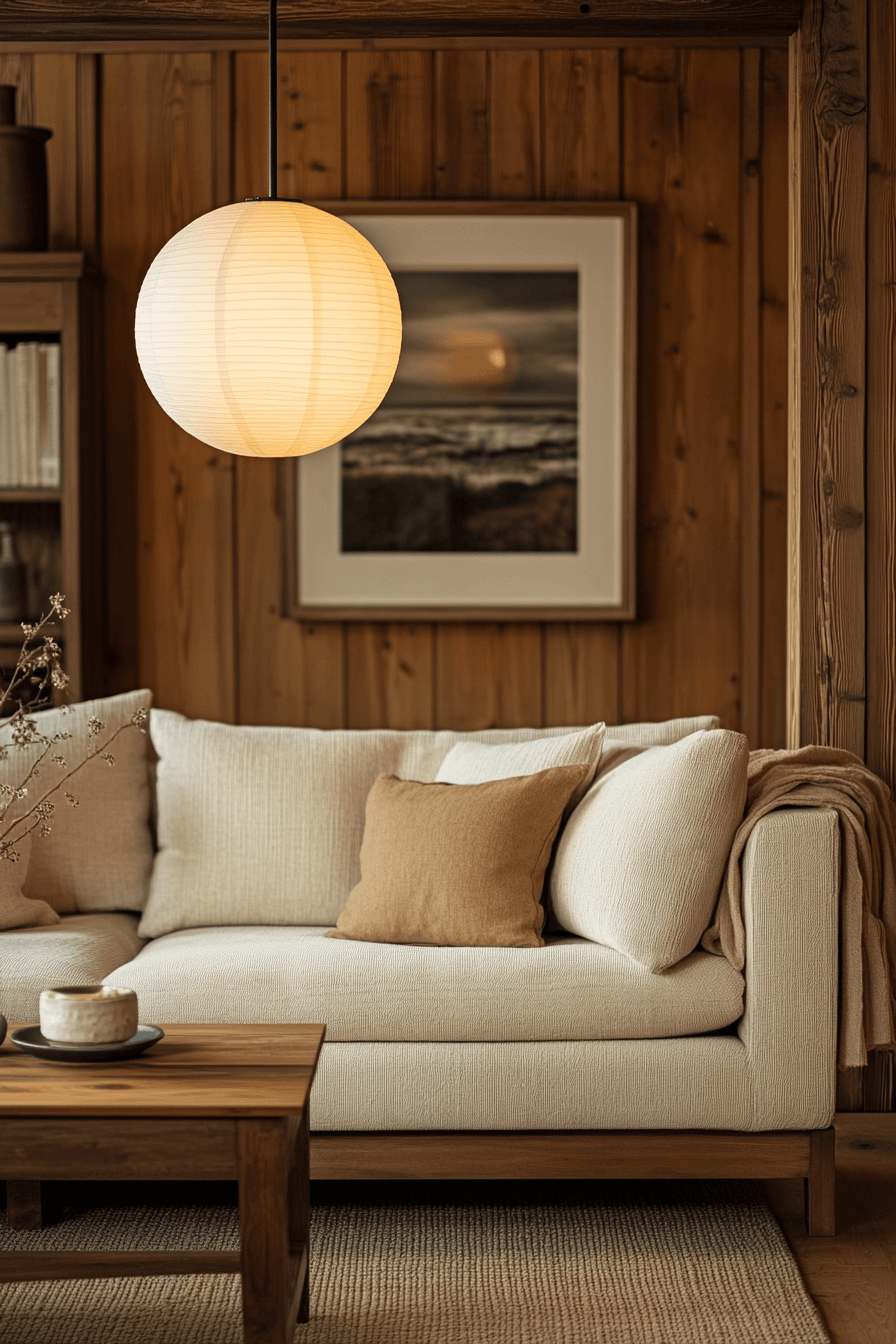 moody neutral living room