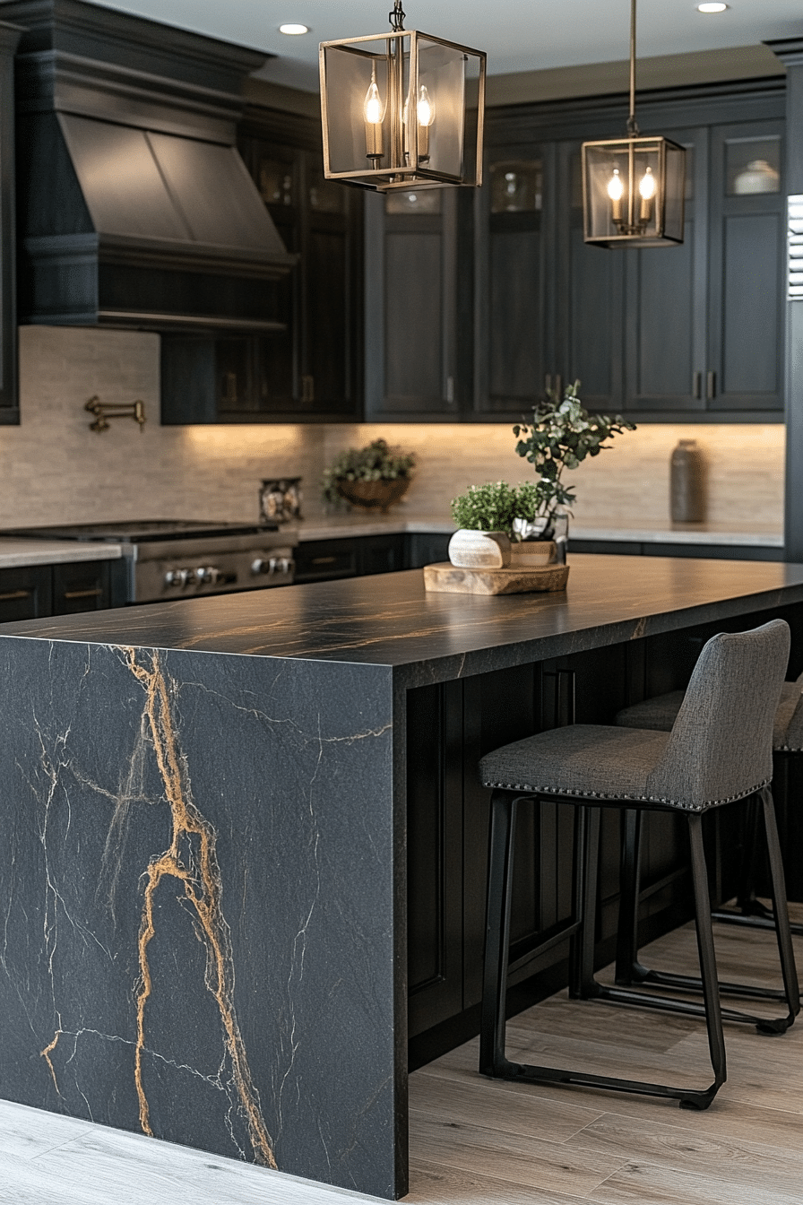 moody kitchen