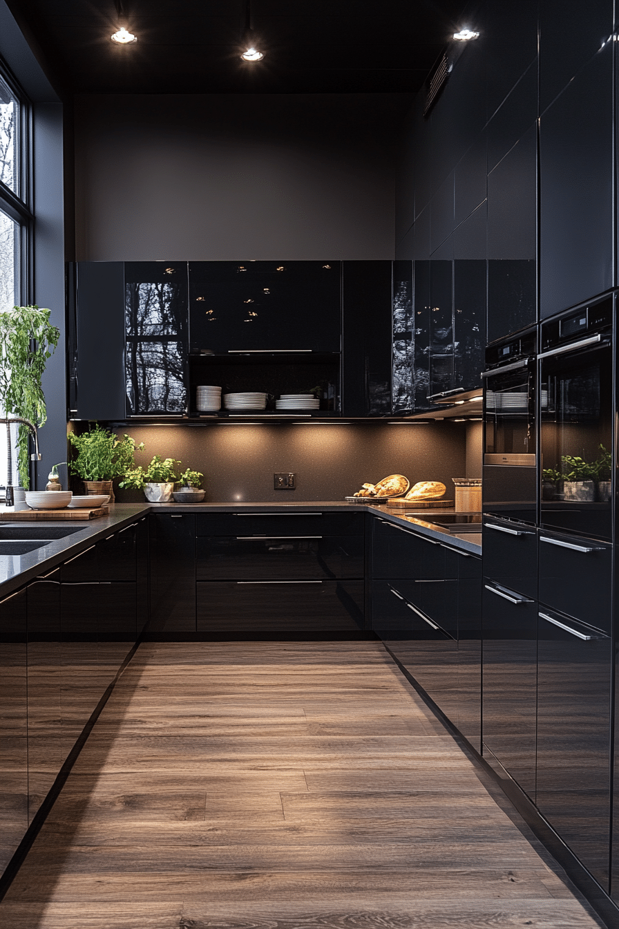 moody kitchen