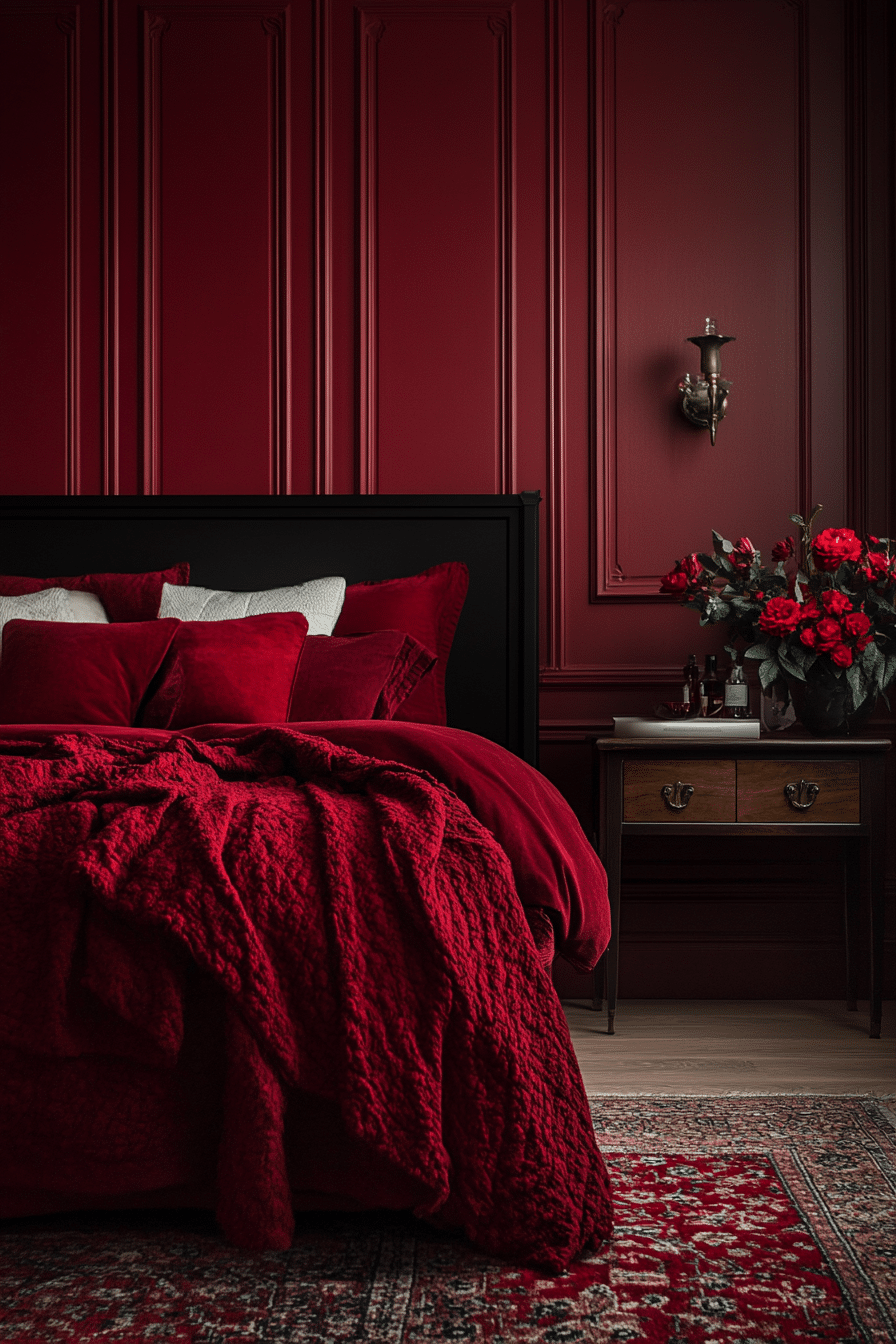 moody bedroom