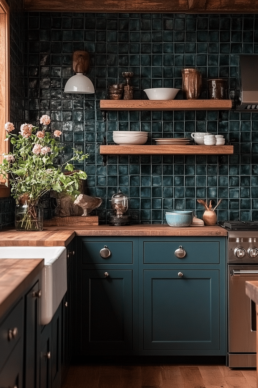 moody farmhouse kitchen