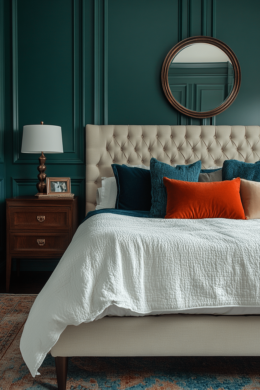moody bedroom