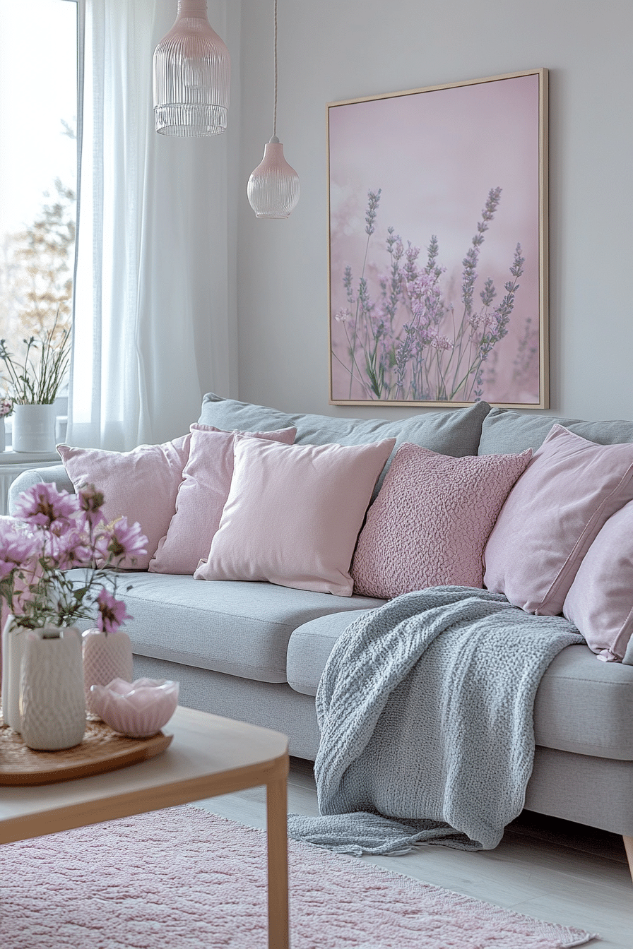 Grey couch aesthetic