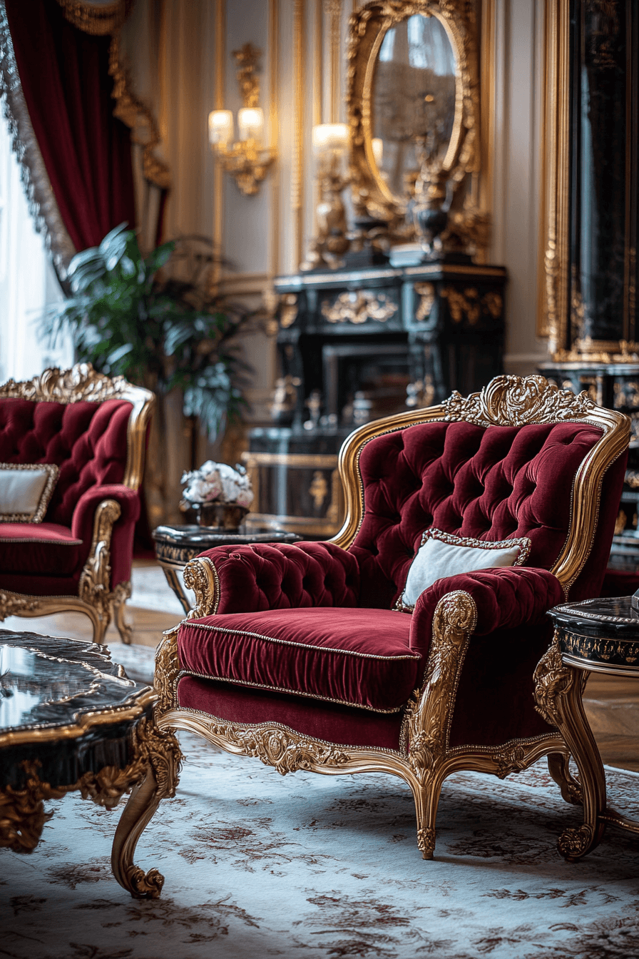 neoclassical interior living rooms
