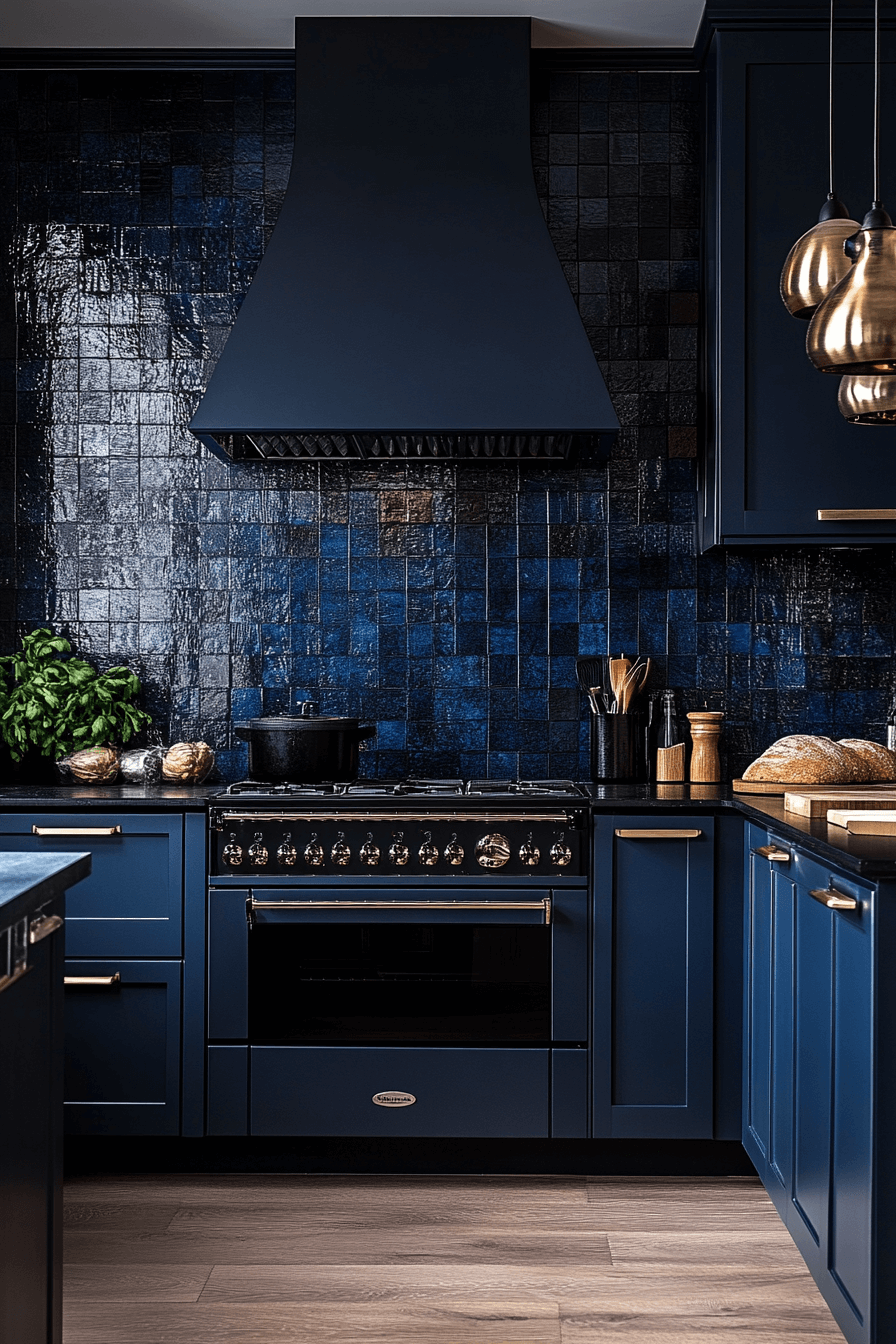 small moody kitchen