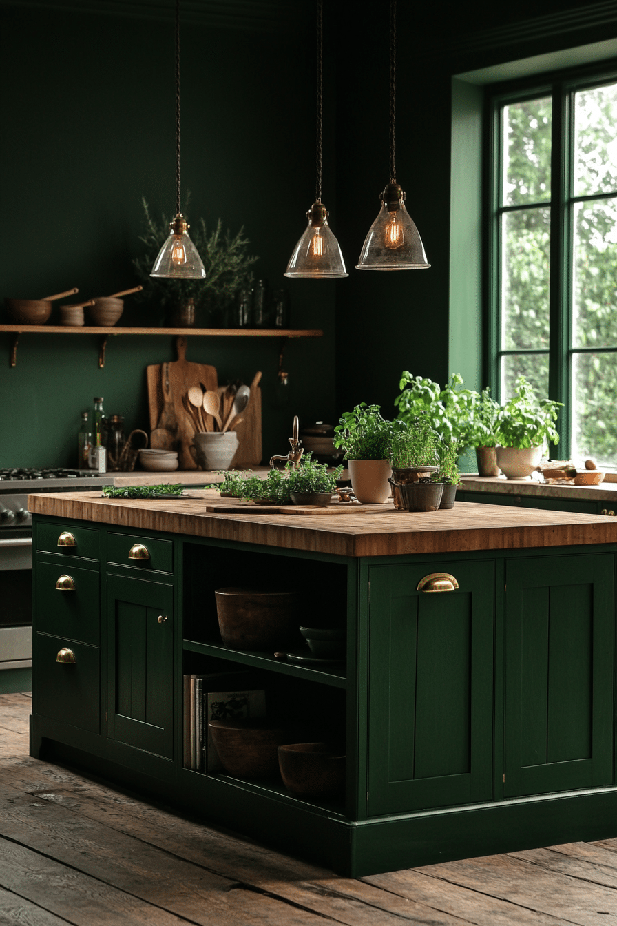 moody kitchen