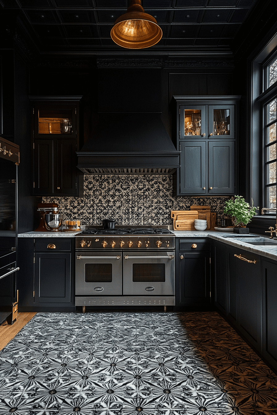 moody cottage kitchen