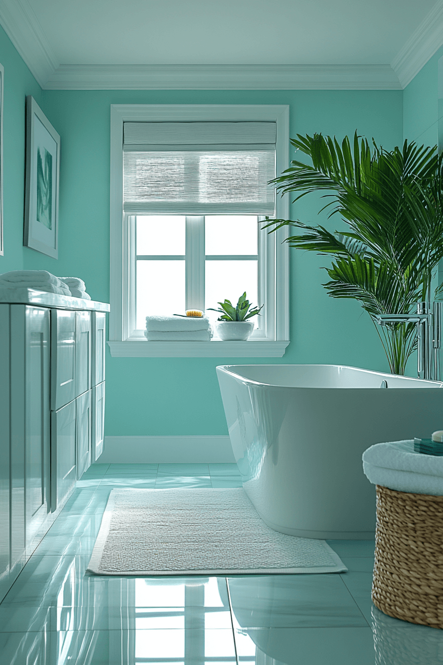 tropical bathroom