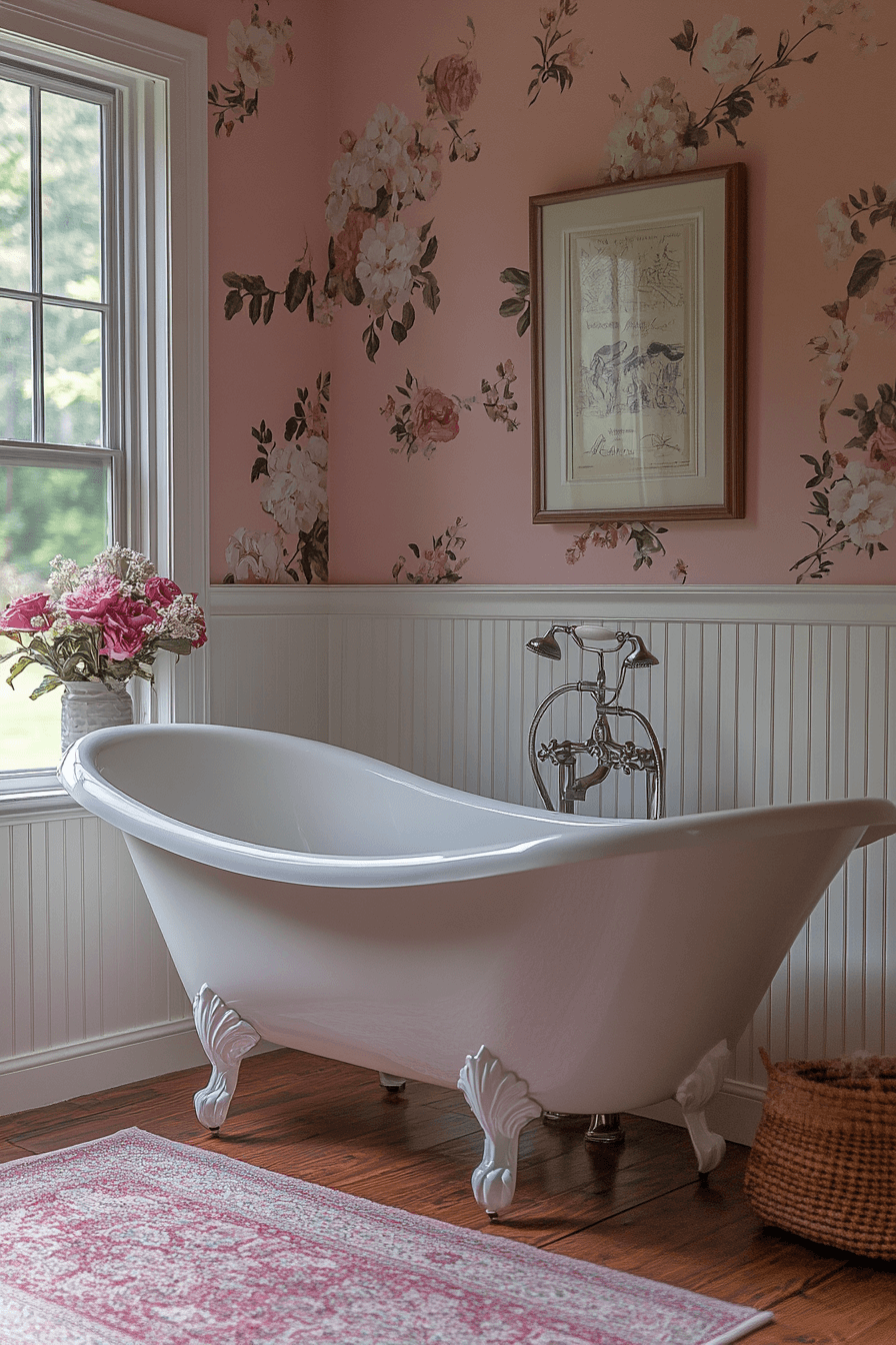 moody vintage bathroom