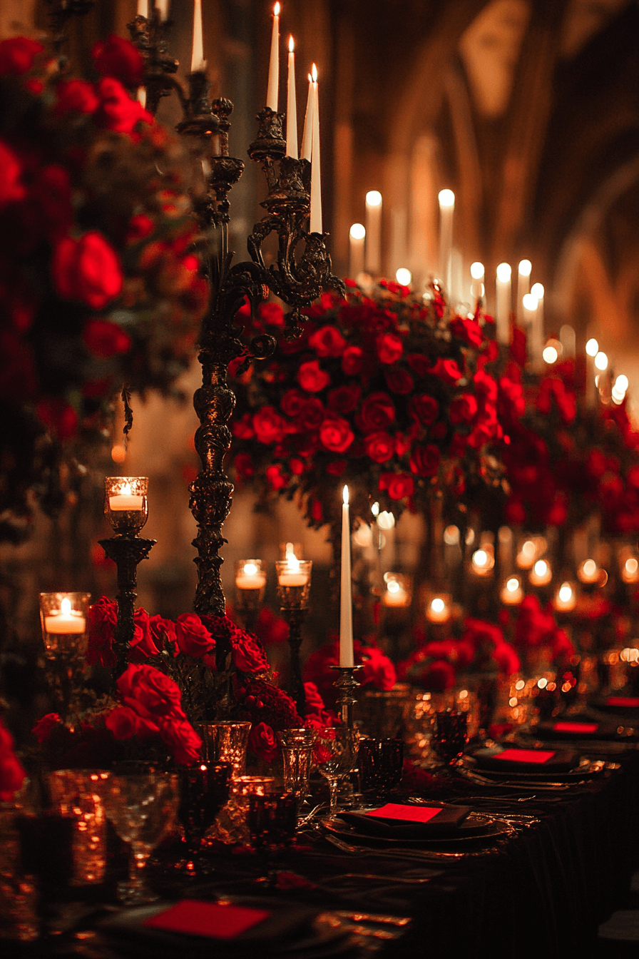 moody romantic wedding decor
