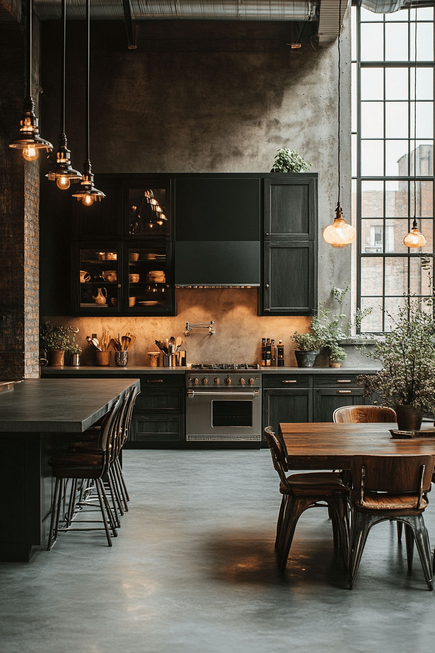 moody kitchen