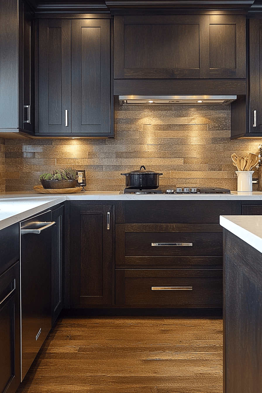small moody kitchen