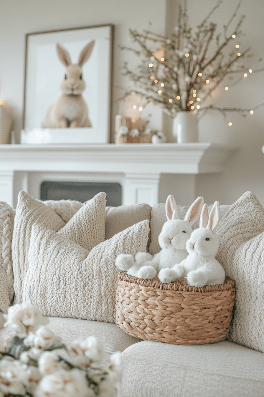 easter living room decor
