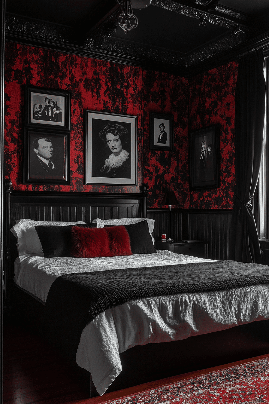 moody vintage bedroom