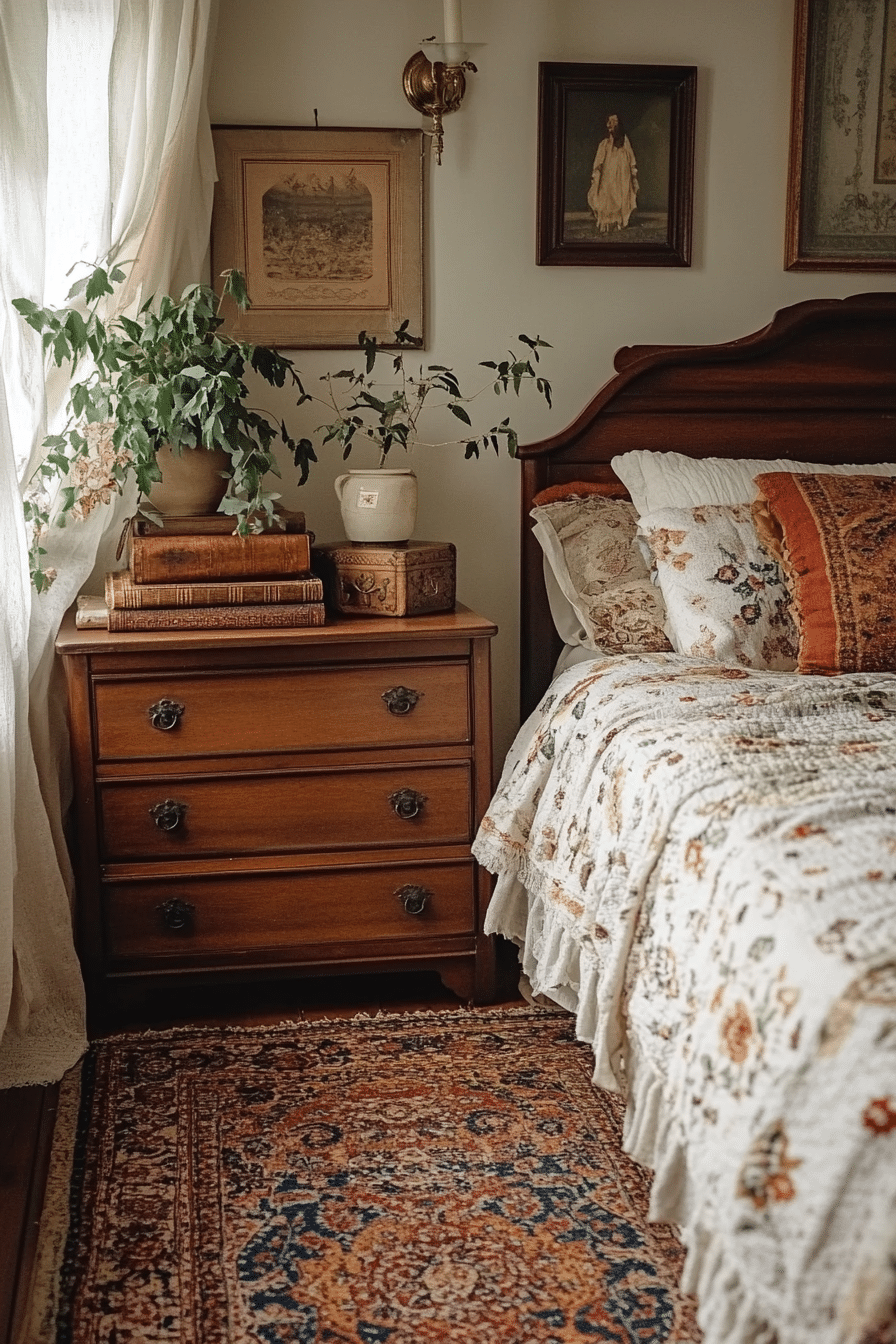 boho vintage bedroom