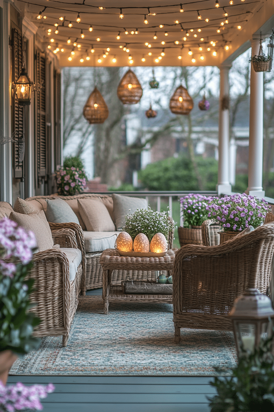 easter porch decor