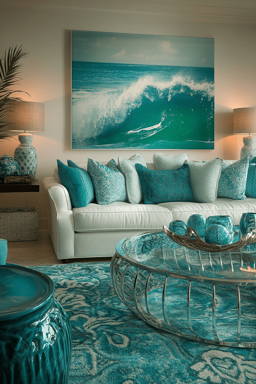 tropical living room