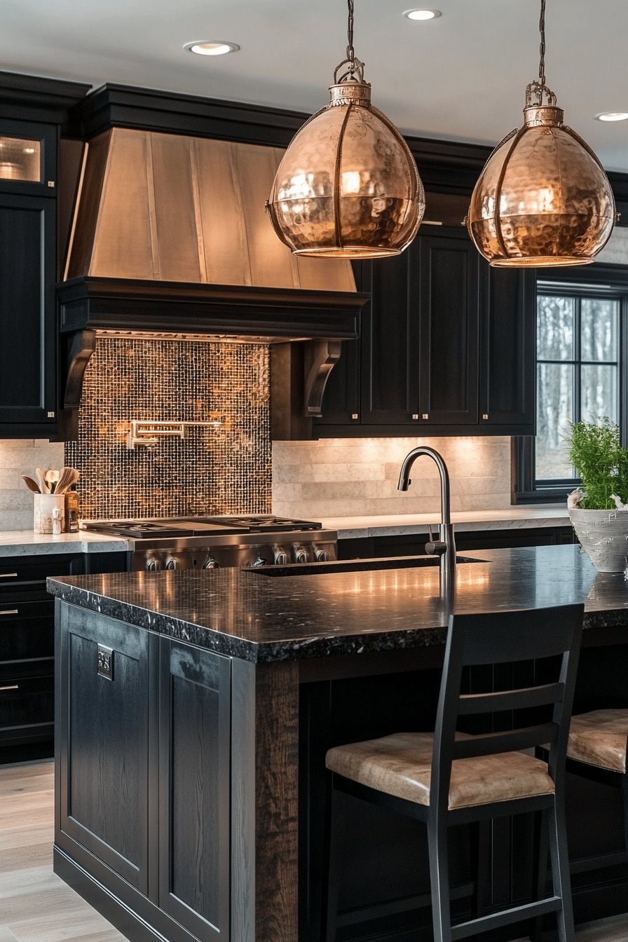 moody kitchen