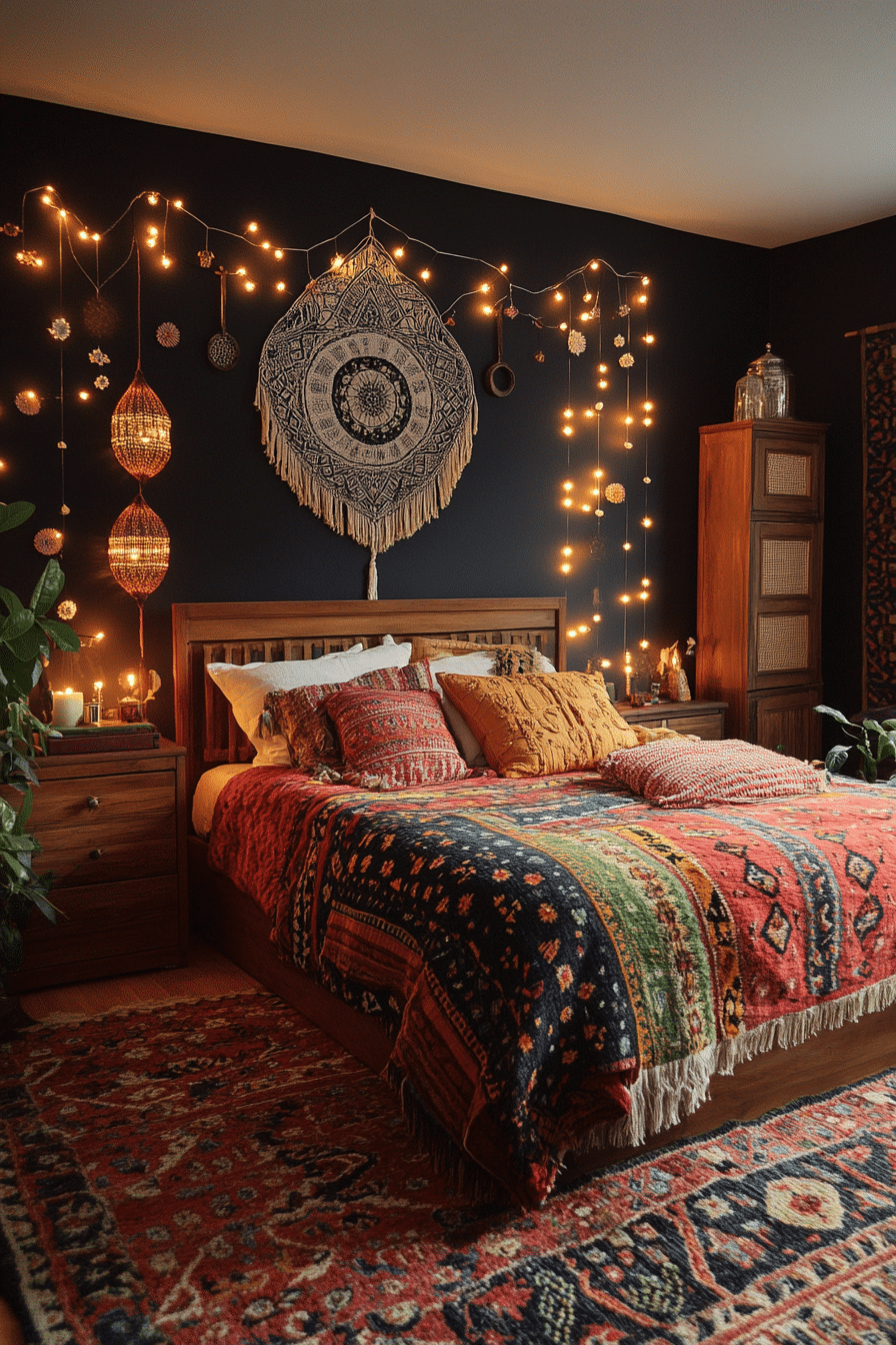 boho gothic bedroom