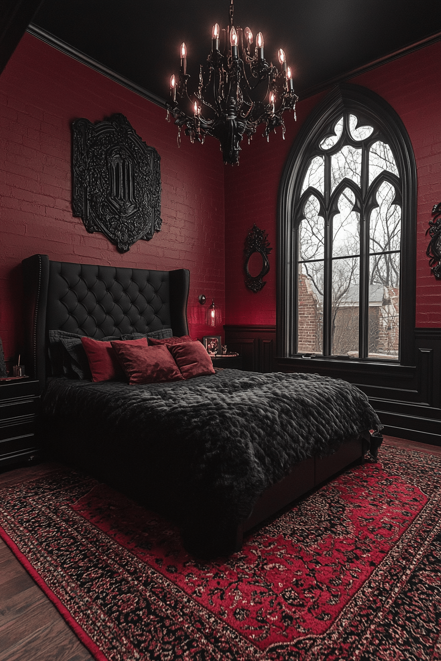 moody bedroom