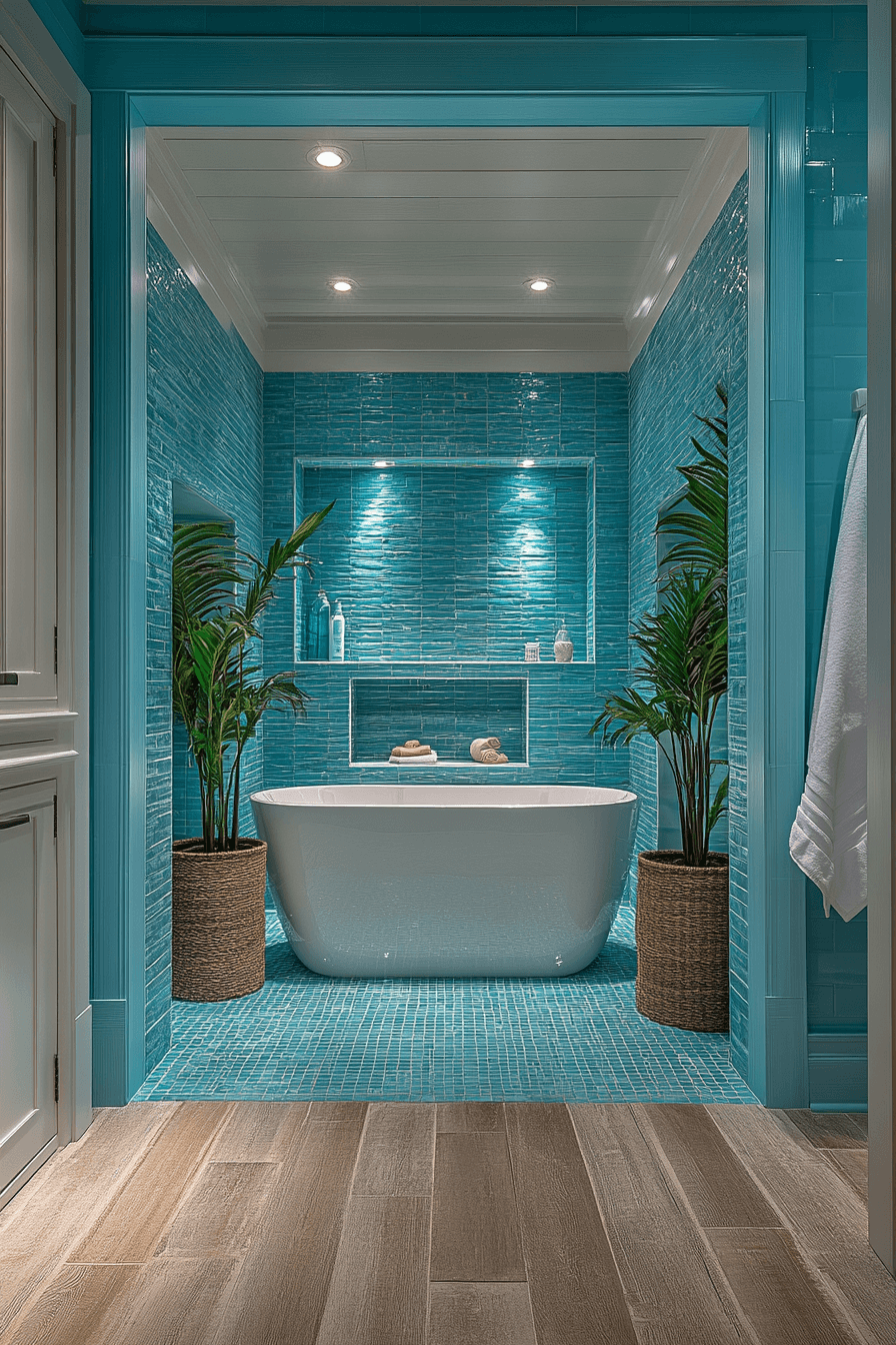 tropical bathroom