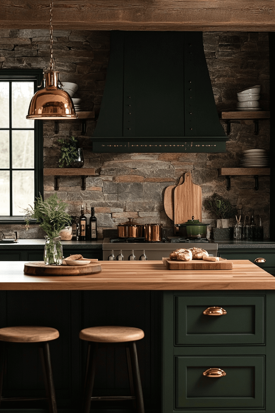 moody cottage kitchen