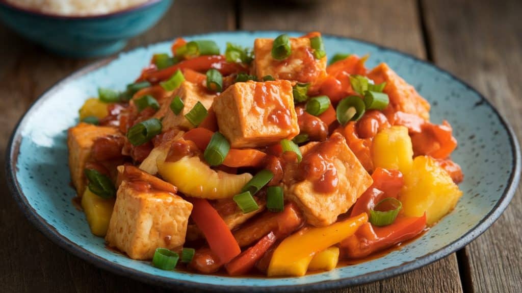 10-Minute Sweet and Sour Tofu Stir-Fry