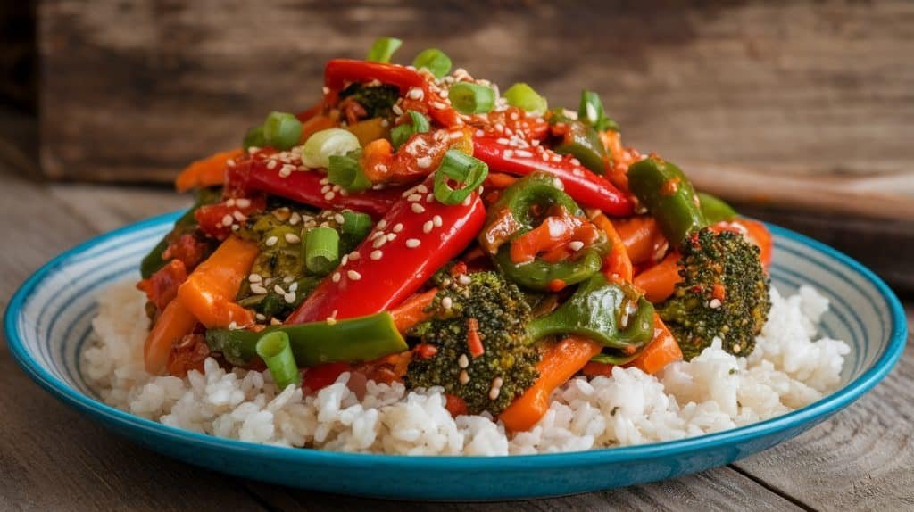 10-Minute Spicy Veggie Stir-Fry