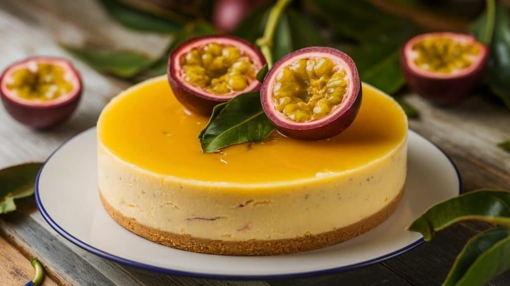No-Bake Passionfruit Cheesecake