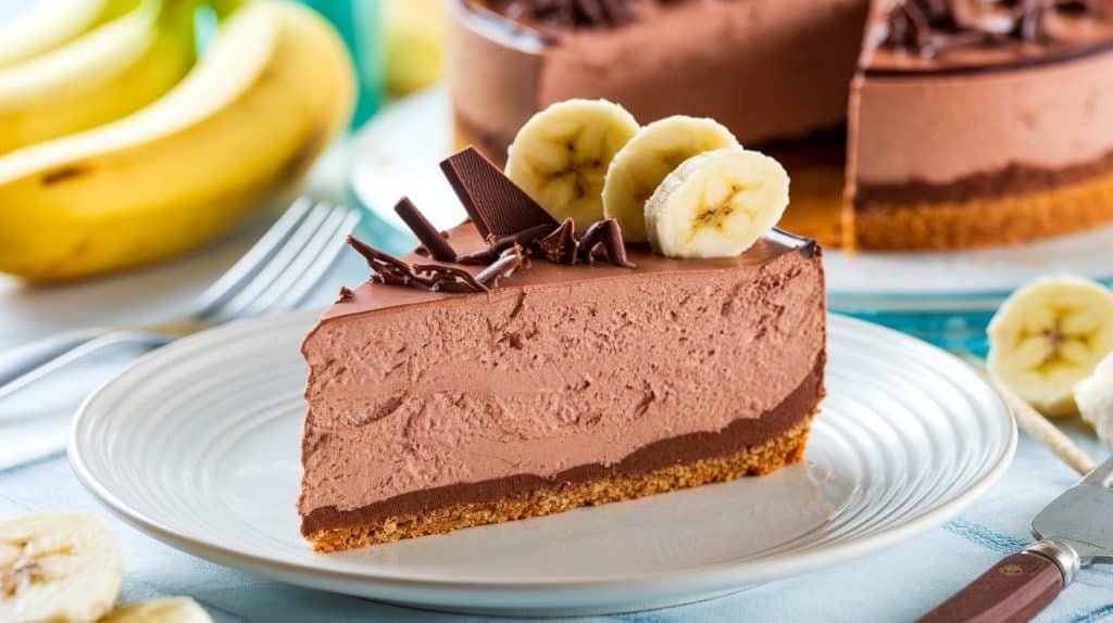 No-Bake Chocolate Banana Cheesecake