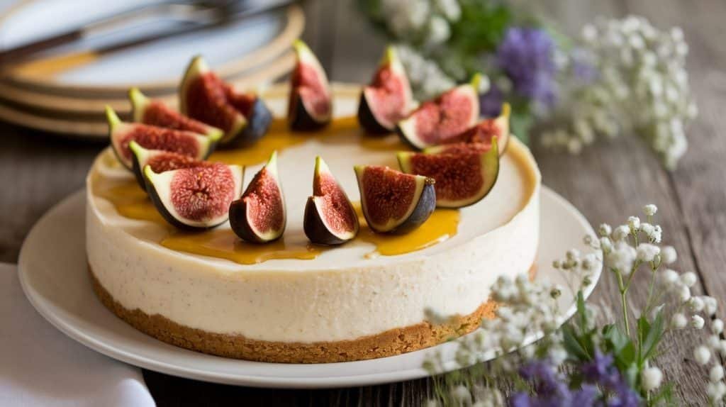 No-Bake Fig and Honey Cheesecake