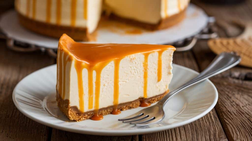 No-Bake Dulce de Leche Cheesecake