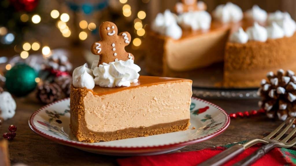No-Bake Gingerbread Cheesecake